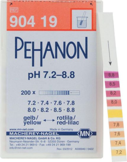 Indicator paper "Pehanon" pack of 200 strips, 7,2-8,8_1522940