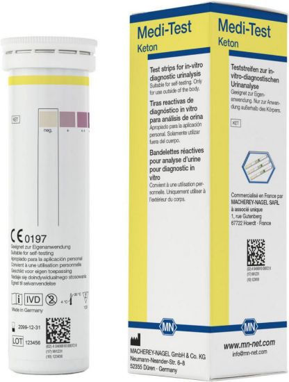 MEDI-TEST Ketones Test stripes for urine analysis pack of 100 strips_1589071