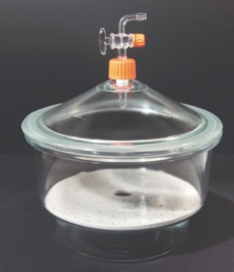 LLG-Desiccator with stopcock 200mm with porcelain plate_1569589
