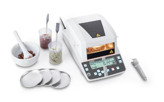 Kern, Best seller Moisture Analyzer, DBS-60-3, Max capacity 60g at 1 mg readability, includes 10 sample plates,_1183608