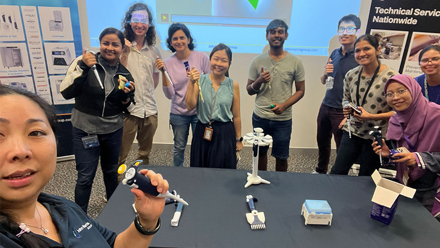 Kim, recently conducted a successful pipette workshop for the Protein Expression Facility at The University of Queensland!