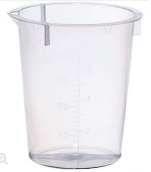 Cole-Parmer elements Plastic Beaker, Transparent PP, 250 mL, 50/pk_1488387