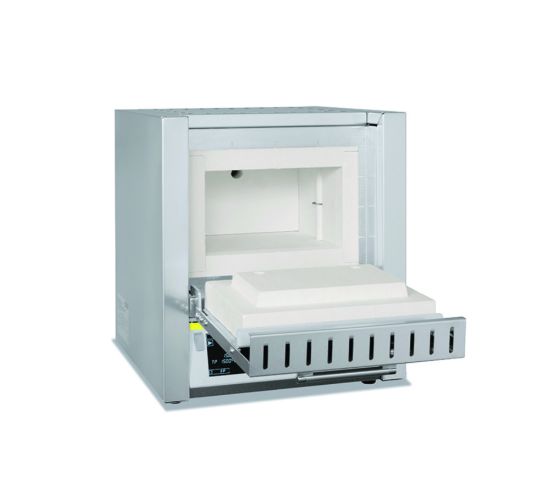 Muffle furnaces series LT 5/14 - LT 15/14, max. 1400 °C, with lift doorFor daily laboratory use. Models with flap door or lift door available, for temperatures from 1100 °C to 1400 °C.-Dual shell housing made of textured stainless steel she_1606134