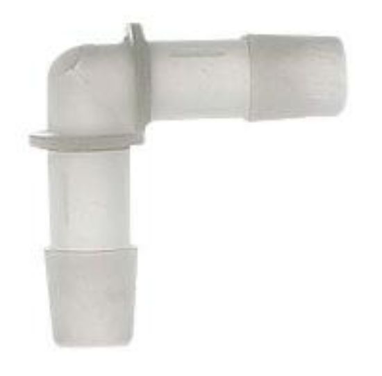 Masterflex Fitting, PVDF, Elbow, Hose Barb Union, 1" ID; 10/PK_1867547