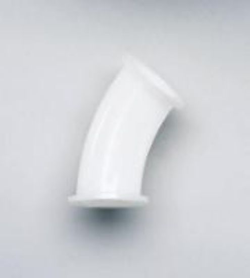 Masterflex Fitting, PVDF, 45° Elbow, Sanitary Clamp Union, 3" Clamp_1867457