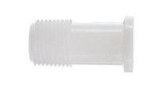 Masterflex Fitting, PVDF, Straight, Sanitary Clamp to Thread Adapter, 3/4" Mini to 1/2" NPT(M)_1867747