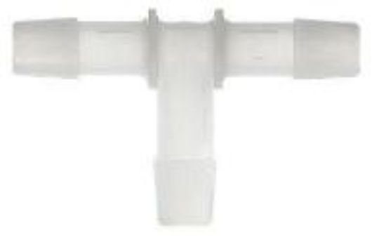 Masterflex Fitting, PVDF, Tee, Hose Barb Union, 5/16" ID; 10/PK_1867602