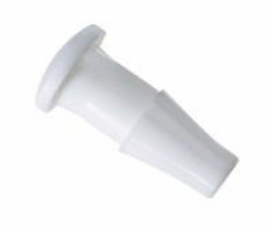 Masterflex Fitting, Polypropylene, Straight, Hose Barb Plug, 1/16" ID; 10/PK_1348831