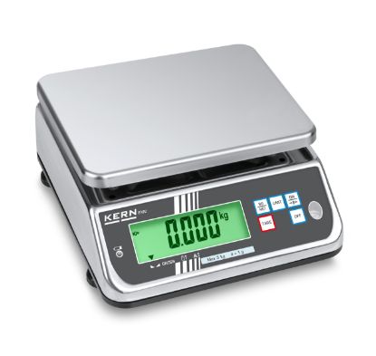 KERN, Bench Scale, FXN-3K-3M, 3kg, 1g, Hygienic, Robust, Portable_1428497