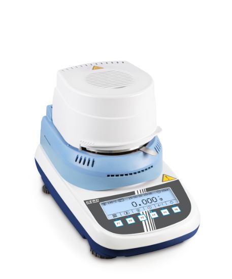 Kern, Wide range Moisture Analyzer, DLB-160-3A, Max capacity 160g Max at 0.001 g readability, includes 10 sample plates_1185090