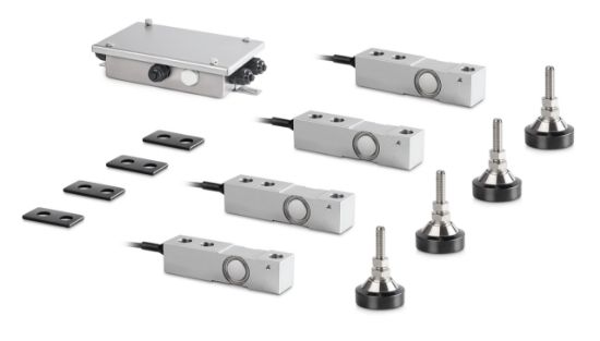Set Floor scale consisting of: - 4x CT: Load cell - 4x CE P3015: Distance - 4x CE RQ35917: Adjustable foot - 1x CJ X467: Junctionbox_1929480