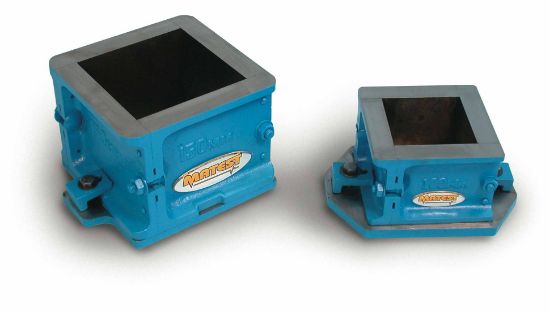 CAST IRON CUBE MOULD 100MM FOUR PARTS, EN, BS_2200103