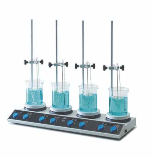 SA20500600 - Velp- Multi-position magnetic stirrer with heating AM 4 Digital set, with temperature probe, rod, clamp_2227186