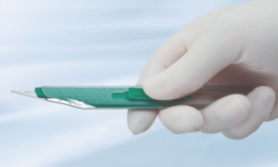 Safety scalpel type 24 Carbon Steel, pack of 10_1570271