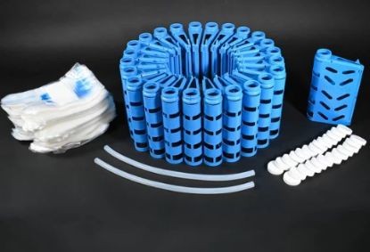 Bottle Configuration For 6700 Series Sampler, 25 ProPak holders with caps, 1000 LDPE 1L bags, retaining ring, 2 discharge tubes, instructions_1280152