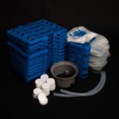 Bottle Configuration For 6700 Series Sampler, 25 ProPak holders with caps, 1000 LDPE 1L bags, retaining ring, 2 discharge tubes, instructions_1280152