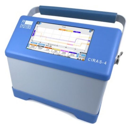 CIRAS-4 Portable CO2/H2O Gas Analysis System, Standard system including main console, dual CO2 & H2O IRGAs, air supply unit, user interface, custom transport case, operation manual and basic spares kit.