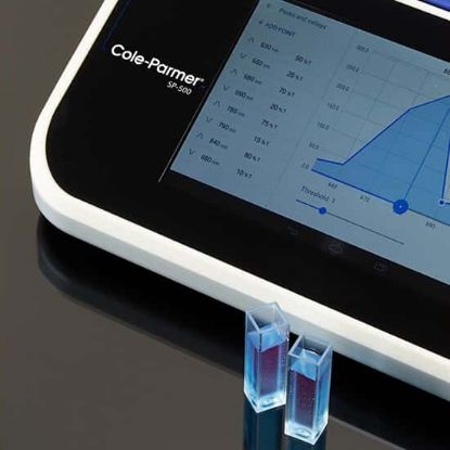 Cole-Parmer SP-500-Nano Scanning Micro-Volume Spectrophotometer, 198 to 1000 nm, White ABS Plastic_1710829