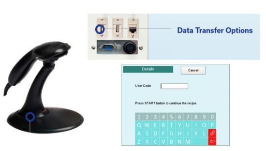 TRACK & TRACE OPTION (BARCODE SCANNER AND OPTIONS AN2DI, DATA INTERFACE and AN2ISC1, INPUT SCREEN)_1910114