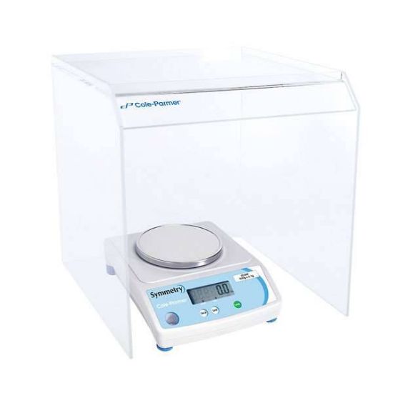 Cole-Parmer 01019-02, small Balance Draft Shield, Small 13" W x 13-1/2" H x 14-3/4" D CP Part: 01019-02_2248973