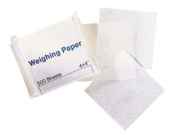 Cole-Parmer 20-60-5600, Glassine Weighing Paper, Small, 3 x 3" , 500/Pk CP Part: 01338-00_2249265