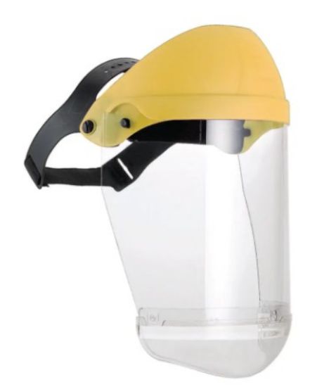 LLG-Face visor with chin protection, clear PC shield, elastic headband_1812213