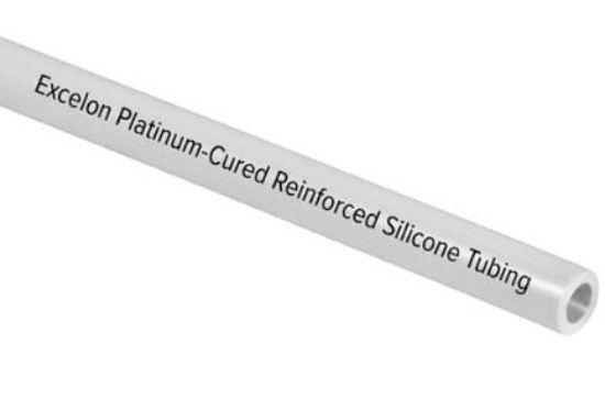 Excelon Platinum-Cured Silicone Tubing, Clear, 70A, 0.313" ID X 0.500" OD; 50 Ft_2054668