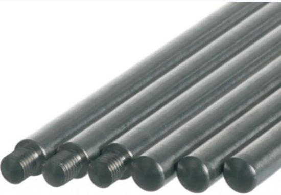 Support rods, 500x12 mm with M10 thread, 18/8 steel_1602095