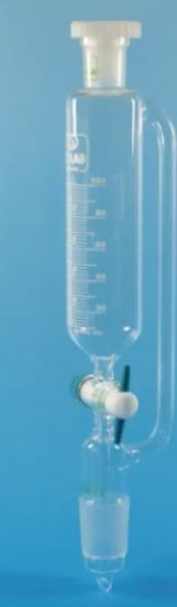 ISOLAB Dropping Funnel 100 mL Cylindrical PTFE Stopcock NS 19/26_1564301