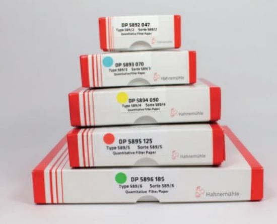 Hahnemühle Filter Circles 589/5, 90 mm Red Quantitative Filter Paper, 84 g/sqm, Pack of 100_1527957