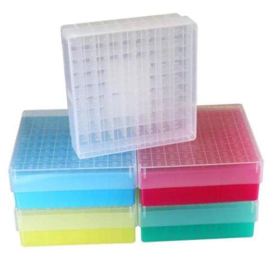 Dacos Cryobox PP 50mm Blue 9x9, 130 x 130 x 50mm (Pack of 5)_1603808