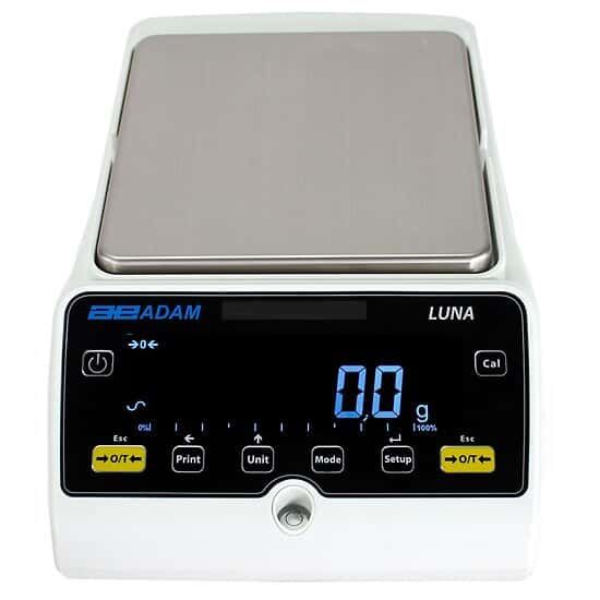 ADAM Equipment LBB 8001e precision toploading balance with 8000g capacity and 0.1g readability. External calibration for accurate, reliable weighing._1922025