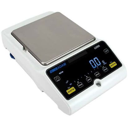 ADAM Equipment LBB 8001e precision toploading balance with 8000g capacity and 0.1g readability. External calibration for accurate, reliable weighing._1922025