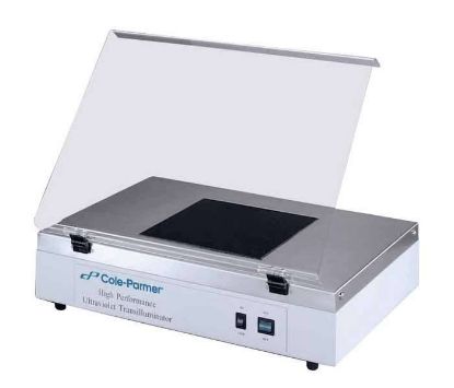 Cole-Parmer 95-0414-02, UV Transilluminator, 8W, 254/302/365nm, 21x26cm filter, 230V; CP Part 97623-38_2232786