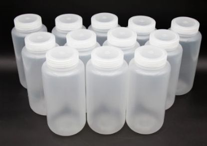 1-liter polypropylene round bottles with caps - quantity 12_1274801