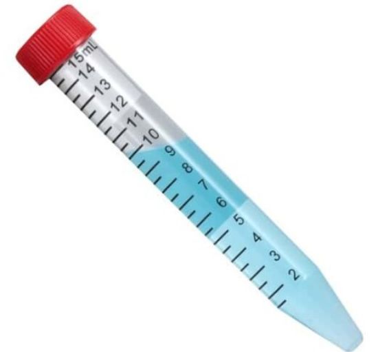 Cole-Parmer Centrifuge Tubes, Sterile, Red Cap, Polypropylene, Conical-Bottom, 15 mL; 25/ Rack, 20 Racks/CS_2062374