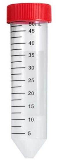 Cole-Parmer Centrifuge Tubes, Sterile, Red Cap, Polypropylene, Conical-Bottom, 50 mL; 25/ Bag, 20 Bags/CS_2062376