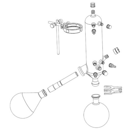 513-00310-00 - Glassware set G3B complete plastic coated for LR40xx_1906712