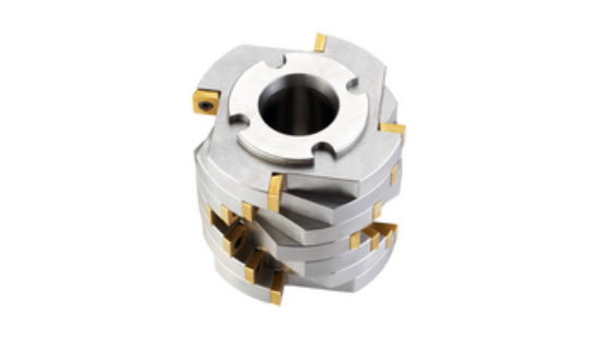 Disk milling cutter rotor with large chip chambers, indexable inserts ...