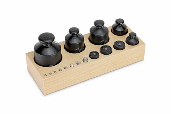 Wood weight case, for nominal values 1 g - 5 kg, for classes M3, for design Cylindrical/compact_1428877