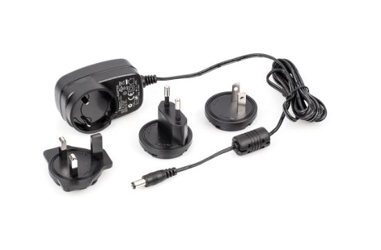 Kern Power Adapter, 9 V DC, 1000 mA, Multi-Region Plugs (EU, UK, US, CH ...