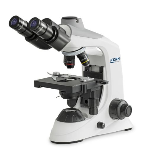 Kern Compound Microscope Trinocular Achromat, Objectives 4x/10x/40x/100x, HWF 10x18 Eyepiece, 3W LED Illumination_1537218