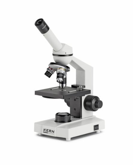 Kern Compound Microscope (School) Monocular Achromat 4/10/40, WF10x18, 0.5W LED_1537273