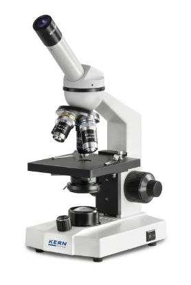 Kern Compound Microscope (School) Monocular Achromat 4/10/40; WF10x18; 0.5W LED_1537277