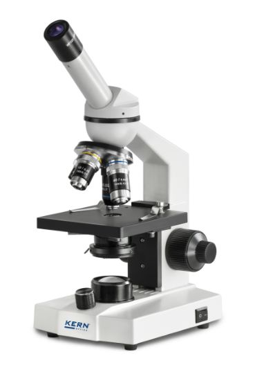 Kern Compound Microscope (School) Monocular Achromat 4/10/40; WF10x18; 0.5W LED_1537277