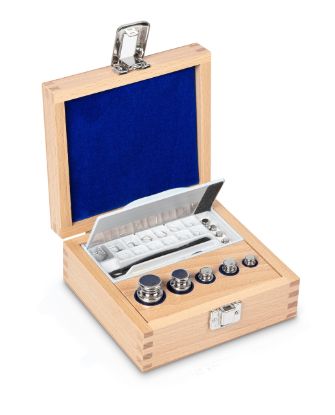 Kern E1 Set of Weights, 1 mg–100 g, Stainless Steel, Wooden Box_1135407