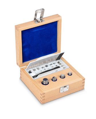 Kern F1 Set of Weights 1 mg to 50 g, Stainless Steel, Lined Wooden Box_1146466