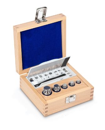 Kern F1 Set of Weights 1 mg to 100 g, Stainless Steel, Lined Wooden Box_1132702