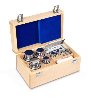 Kern F1 Set of Weights, 1 mg–2 kg, Stainless Steel, in Wooden Box_1131667