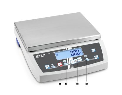 Kern Bench Scale, 0.05 g Readability, 8 kg Capacity, Graphic Interface, Dual Weighing & Counting Mode_1211194